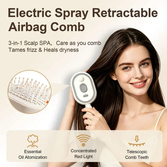 Cloudmades Electric Spray Air Cushion Massage Comb