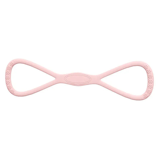 Figure-8 Silicone Resistance Band – Portable Elastic Exercise Band for Yoga & Home Gym