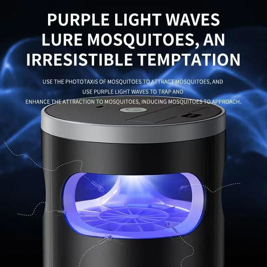 Purple UV light attracting mosquitoes into the trap