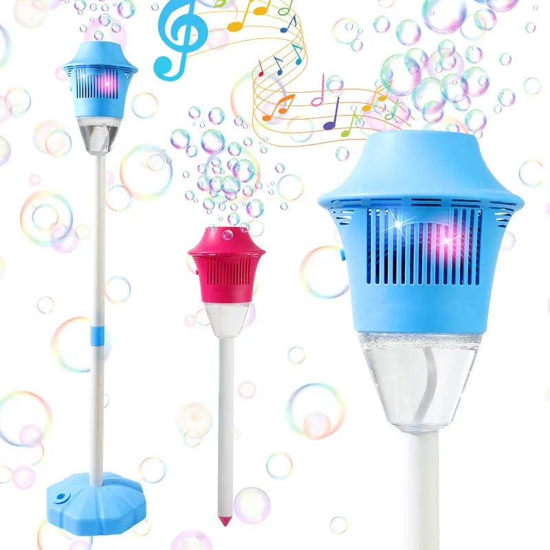 Automatic Bubble Maker Toy for Kids – Music & Lights, Adjustable Height, Outdoor Party