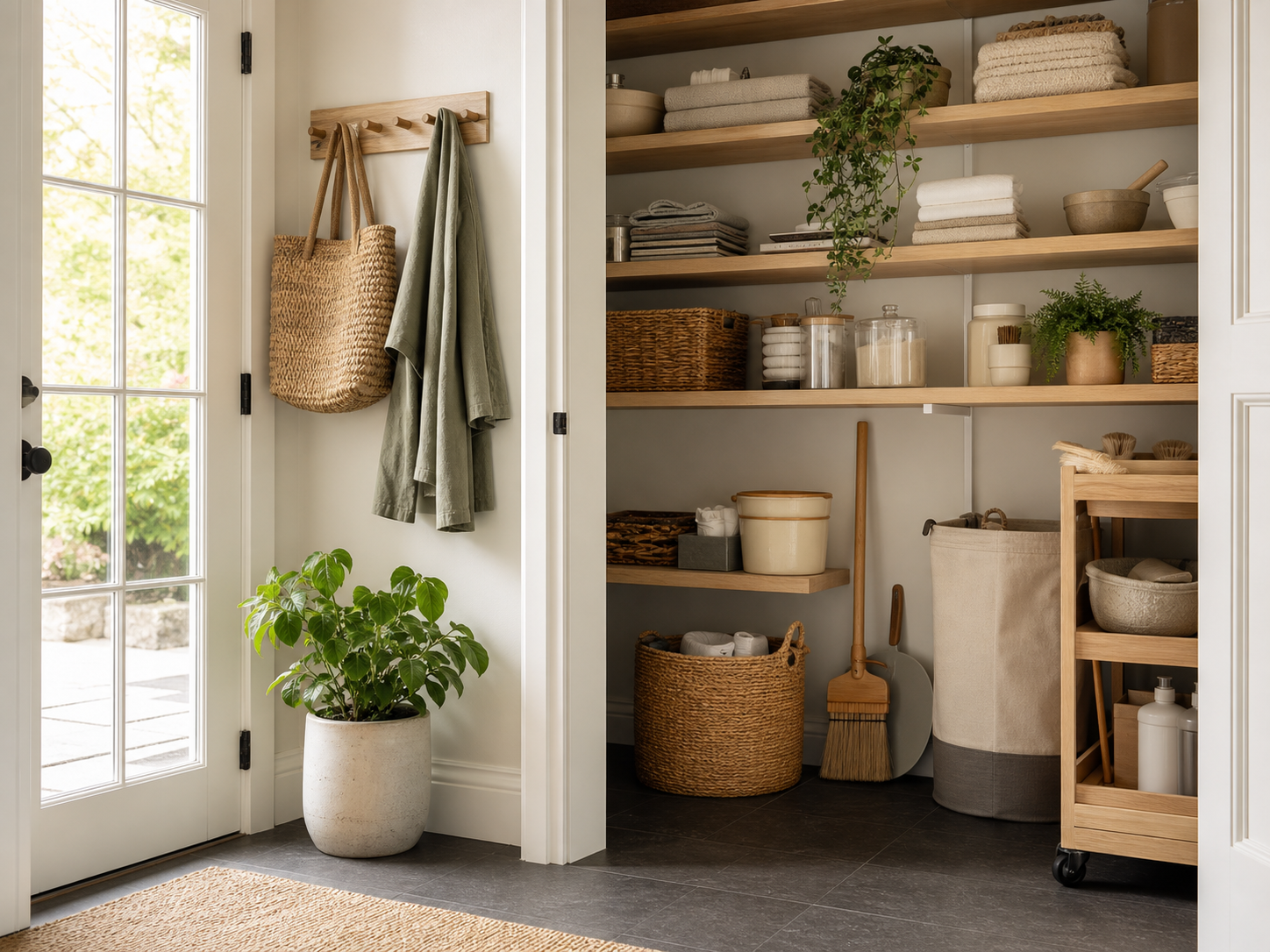 Bright organized utility space