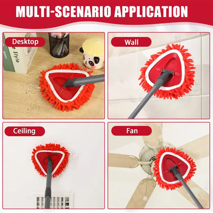 Tidy Monster Chenille Duster Replacement Heads for O-Cedar – 2025 Unique Design, Turns Mop into Long-Handle Duster, Dry Use Only (Bucket & Handle Not Included)