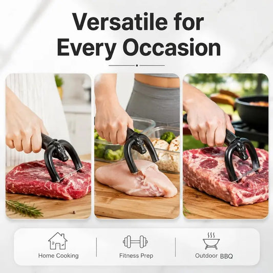 Handheld Meat Fat Trimmer & Slicer - Ergonomic Beef & Pork Butchering Tool for Home Kitchen & BBQ