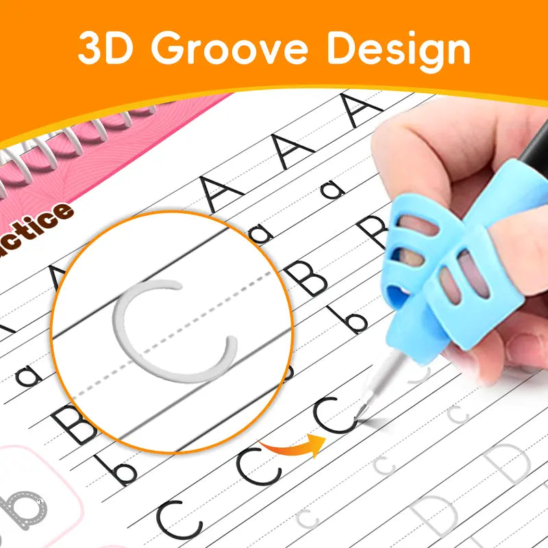 TIMETOME Magic Grooved Writing Practice Books for Kids 6-Book Set