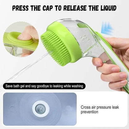 2026 New 2 in 1 Pet Bath & Grooming Brush with Built-in Soap Dispenser