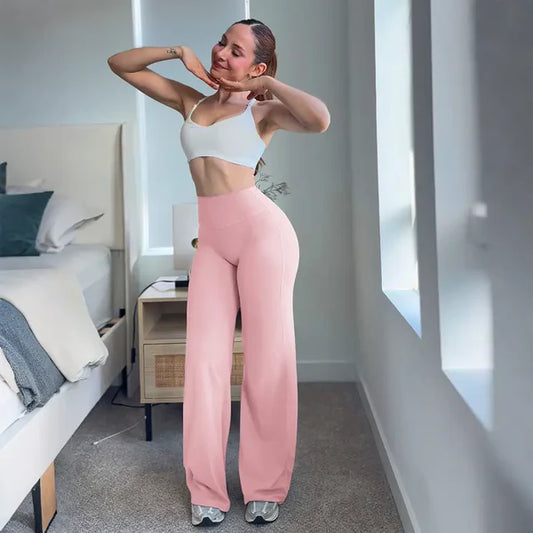 High-Waist Wide-Leg Yoga Pants