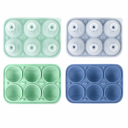 Baseball Ice Molds 6-Cavity Silicone Ball Ice Cube Molds for Whiskey, Cocktails,  Juices - Large ReusableBaseball Style,Grand Slam Ice,Home Run Chill,  A unique sports gift for men, dads, andbaseball fans,Baller Ice coffee,party，Gatherings & Father’s Day