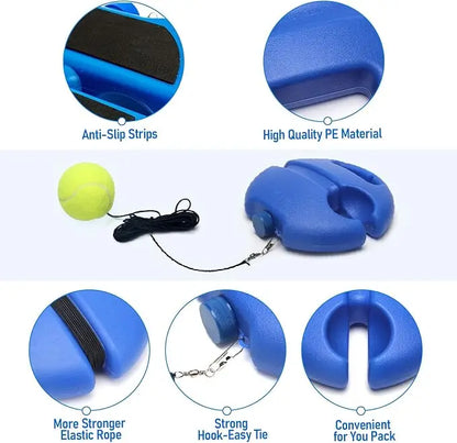 Tennis-Trainer Set 2pcs Tennis Bouncing Balls Tennis Ball |  Portable Innovative Ball Game for Outdoors, in The Garden, in The Park for Children & Adults