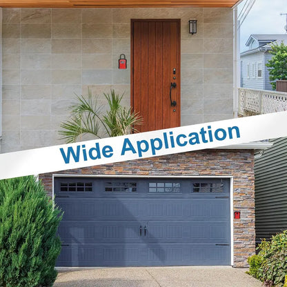Wall Mount Key Lock Box - 4-Digit Combination Lockbox, Resettable Code, Waterproof Outdoor Key Safe for Home, Office & Garage