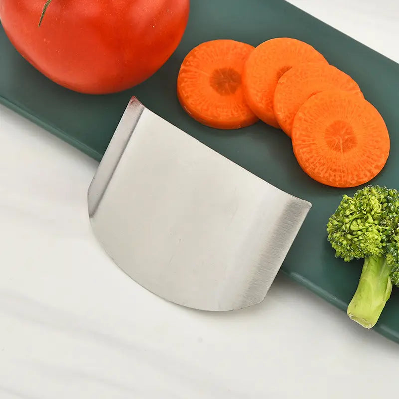 Stainless Steel Finger Guards for Cutting - 2 Pcs Knife Guard Chopping Protector
