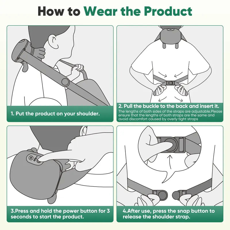Upgraded Neck & Shoulder Massager - 4D Kneading with Heat