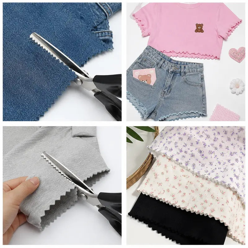 Stainless Steel Zig Zag Pinking Scissors with Serrated Blade