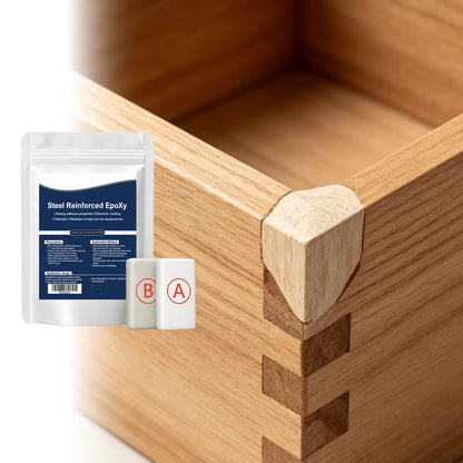 Reinforced Epoxy Putty, Easy Operation, High Strength & Strong Adhesion, Excellent Restoration, Waterproof Heat Resistant Drillable, Permanent Repair Putty for Metal Wood Ceramic Concrete Plastic PVC Pipe Leaks Cracks Holes & Broken Parts fat