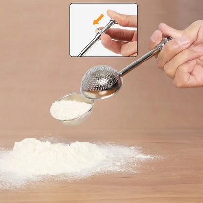 Stainless Steel Flour Duster for Baking – Long-Handled Flour Sifter & Powdered Sugar Shaker (2PCS)