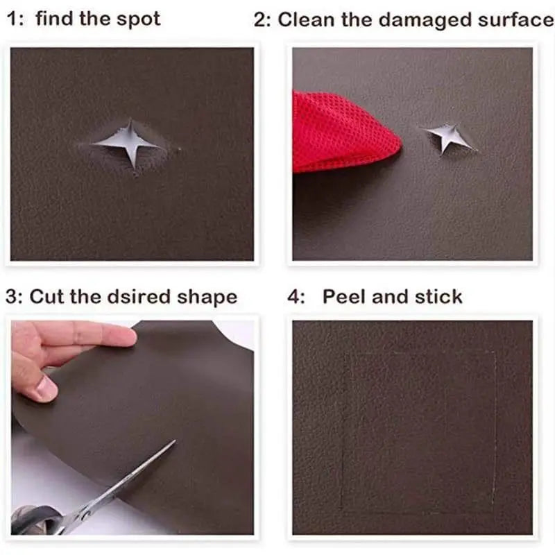 Extra-Large Self-Adhesive Leather Repair Patch (50×137cm) — Cut to Size