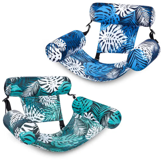 Inflatable Pool Floats Adult, 2 Packs / 1 Pack Floating Lounge Chairs, Blow up Pool Noodles for Adult Heavy Duty, Floating Chair for Party Summer Water Beach Lake Fun Summervibes