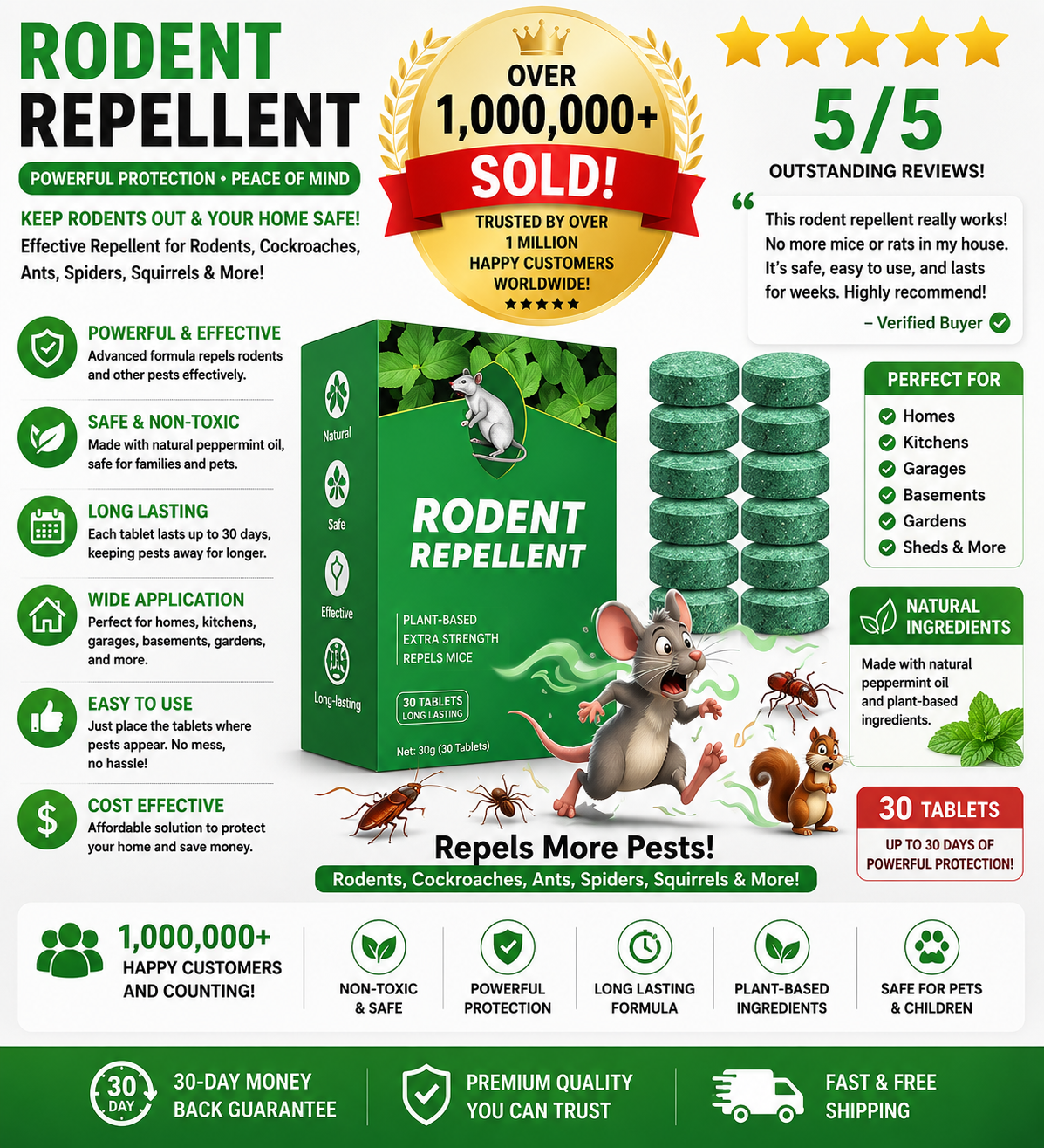 Pack of 12 mouse repellent balls; safe for both indoor and outdoor use.
