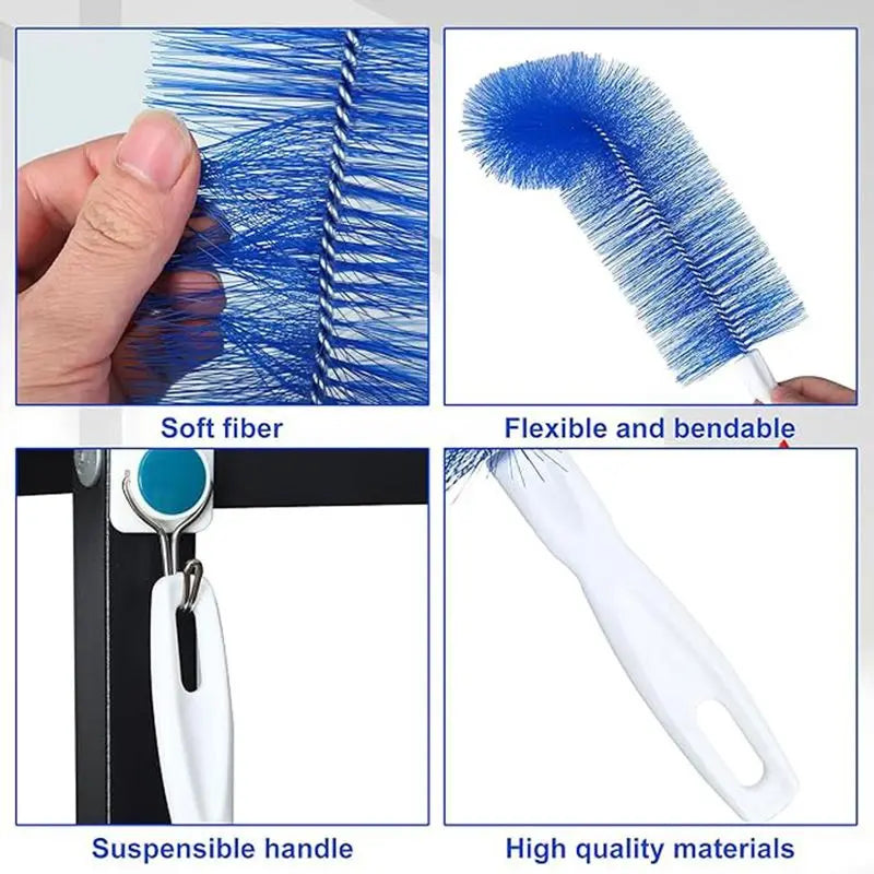 3-Pack Bendable Microfiber Fan Cleaner Brush – Reusable & Washable Duster