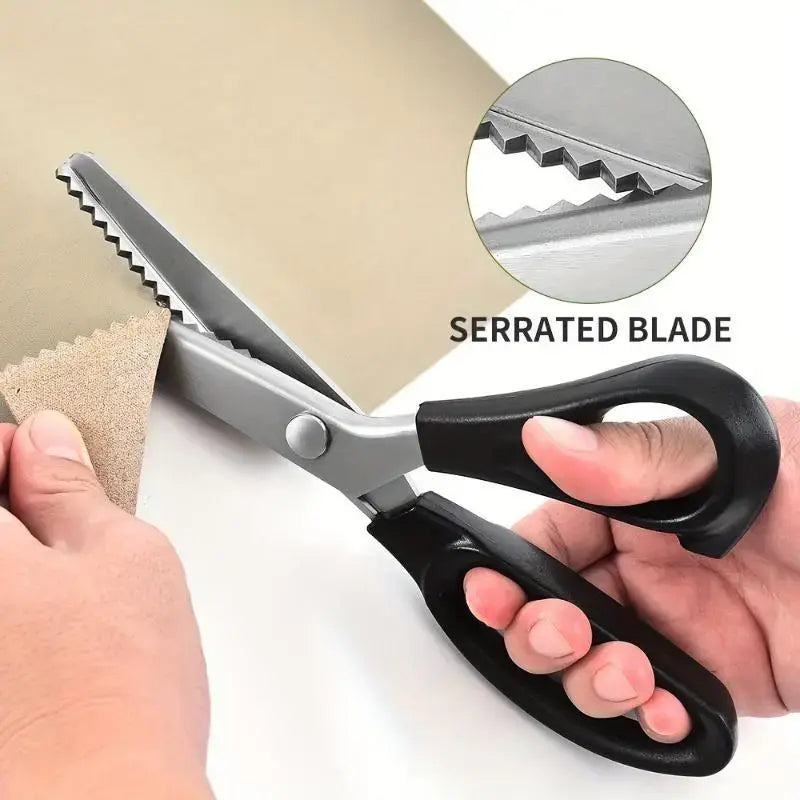 Stainless Steel Zig Zag Pinking Scissors with Serrated Blade