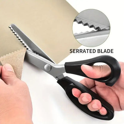 Stainless Steel Zig Zag Pinking Scissors with Serrated Blade