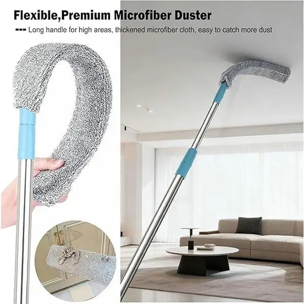 Flexible Microfiber Gap Duster with Extendable Handle