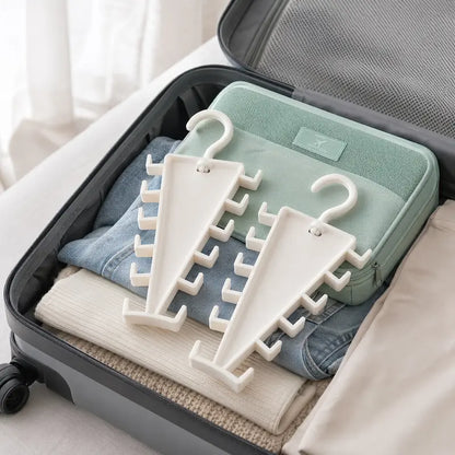 V-Shaped Double-Sided Closet Hanger – Space-Saving Rotating Hanger for Clothes, Scarves, and Accessories