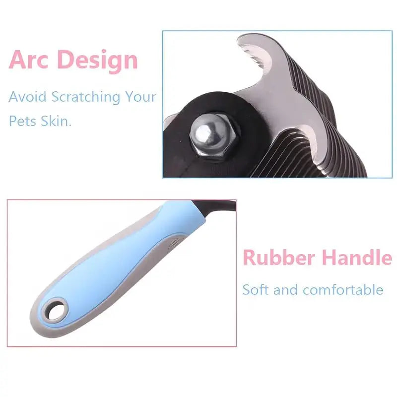 Double-Sided Pet Dematting Comb – Dog & Cat Hair Removal Grooming Brush