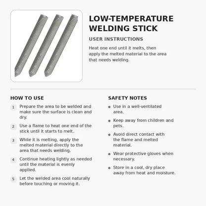 Low-Temperature Flux-Cored Aluminum Welding Rods – Multi-Metal Repair