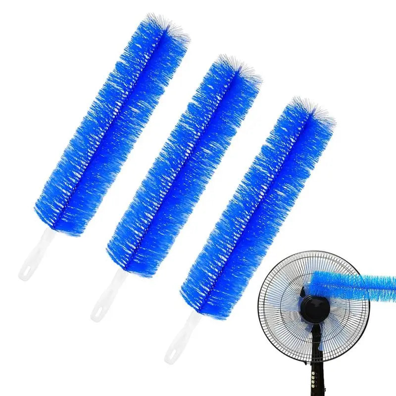 3-Pack Bendable Microfiber Fan Cleaner Brush – Reusable & Washable Duster