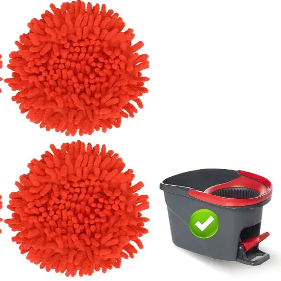 Tidy Monster Chenille Duster Replacement Heads for O-Cedar – 2025 Unique Design, Turns Mop into Long-Handle Duster, Dry Use Only (Bucket & Handle Not Included)