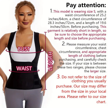 Women's sauna suit waist trainer sizing and fit guide