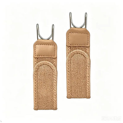 No Show Invisible Belt for Men & Women - Adjustable Non-Elastic Fabric Belt with Metal Hook for Jeans & Pants