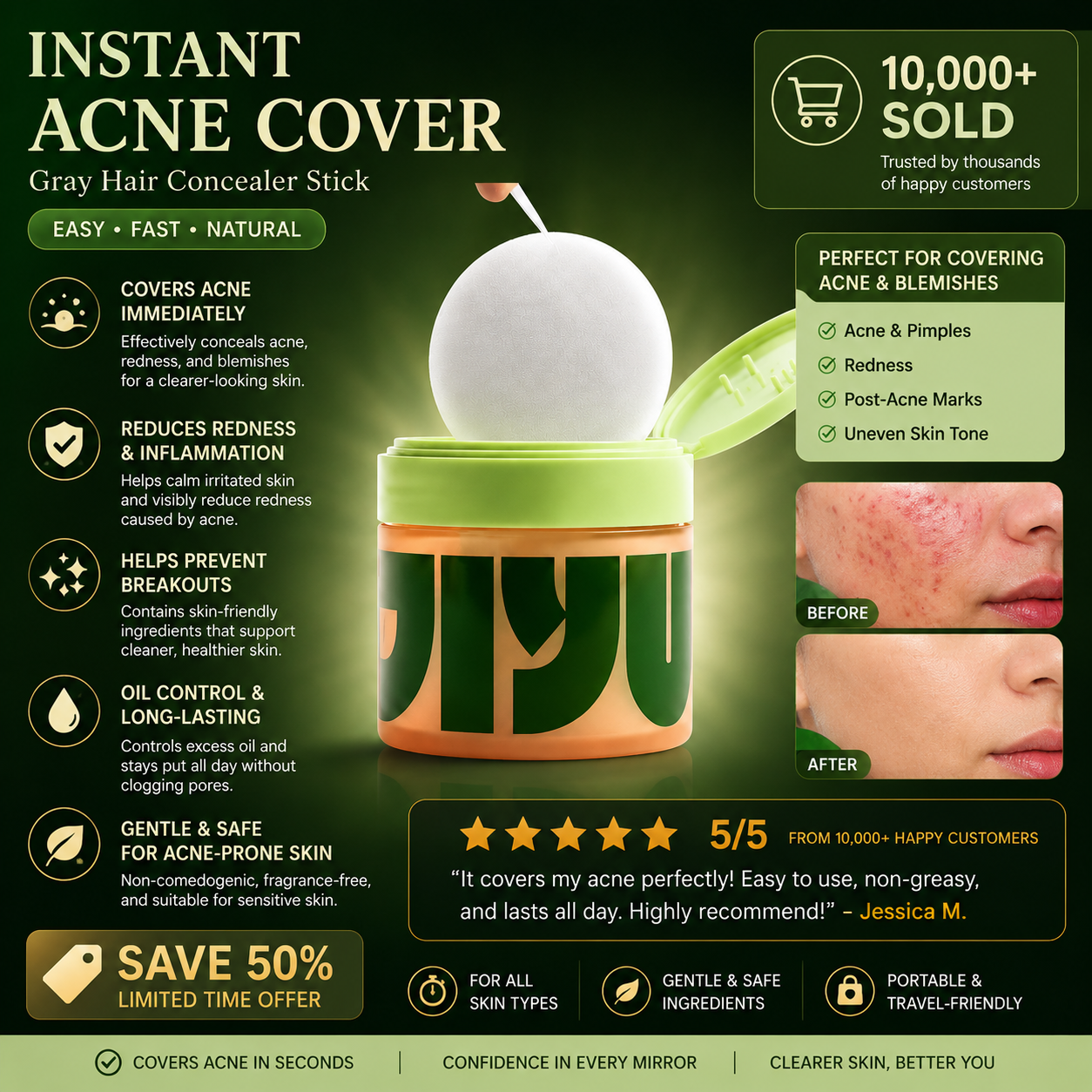 Jiyu Korean Skincare Gentle Hydrating Toner Pads - 100 ct