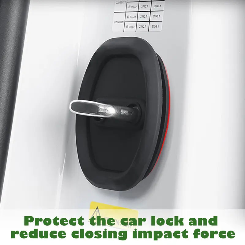 8-Pack Car Door Latch Lock Silicone Covers – Universal Fit, Anti-Dust, Noise Reduction, Tool-Free Install