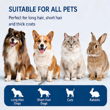 Double-Sided Pet Dematting Comb – Dog & Cat Hair Removal Grooming Brush