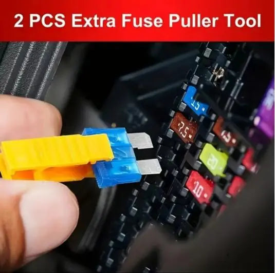 306PCS Car Blade Fuse Assortment Set with Circuit Tester & Fuse Puller - Automotive Motorcycle Truck