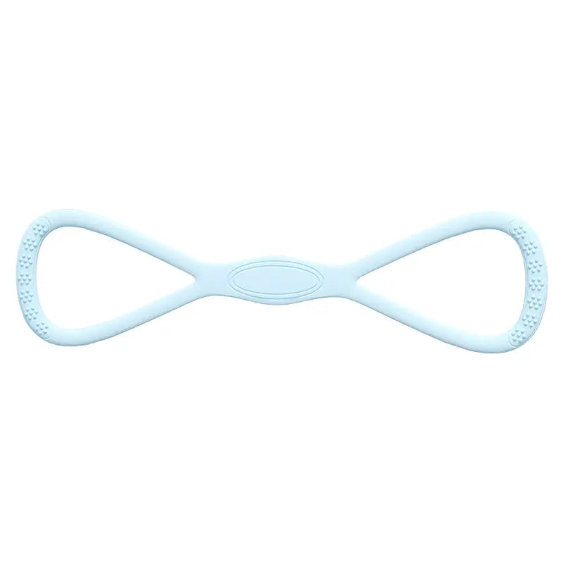 Figure-8 Silicone Resistance Band – Portable Elastic Exercise Band for Yoga & Home Gym