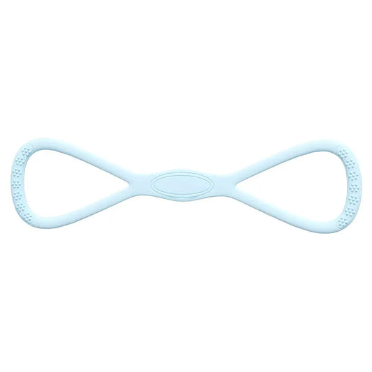 Figure-8 Silicone Resistance Band – Portable Elastic Exercise Band for Yoga & Home Gym