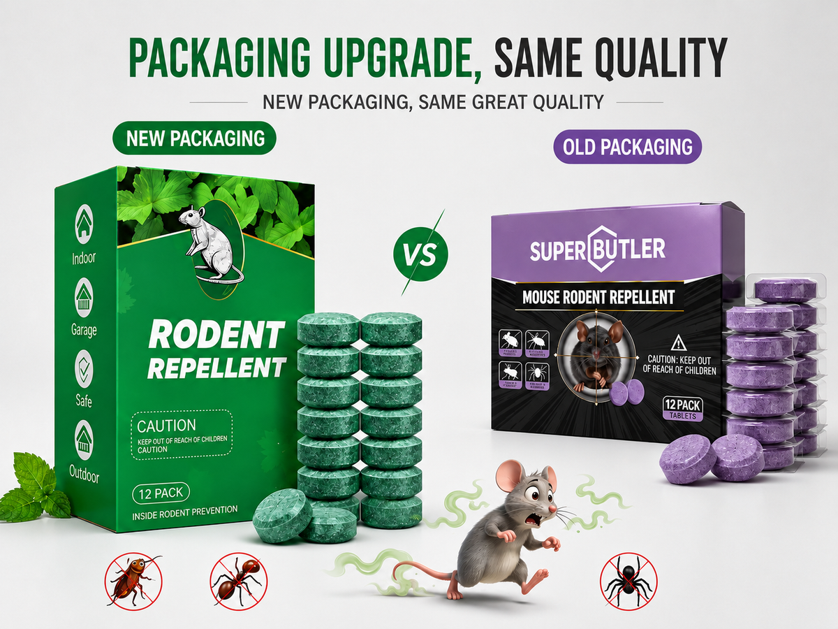 Pack of 12 mouse repellent balls; safe for both indoor and outdoor use.