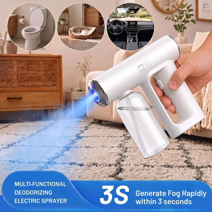 Nano Blue-Light Spray — Cordless Rechargeable Fine-Mist Disinfection Sprayer