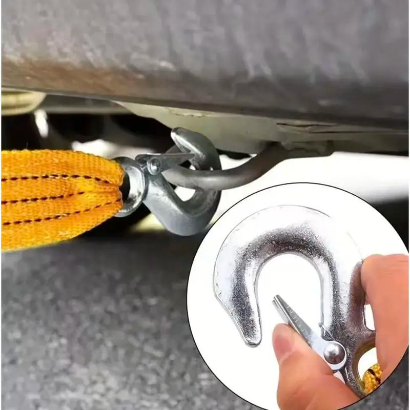 Car Tow Strap – 4m, 5-Ton, Double-Layer with Portable Bag