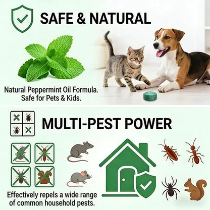 12 Pack Natural Pest Repellent Tablets – Peppermint Oil Formula