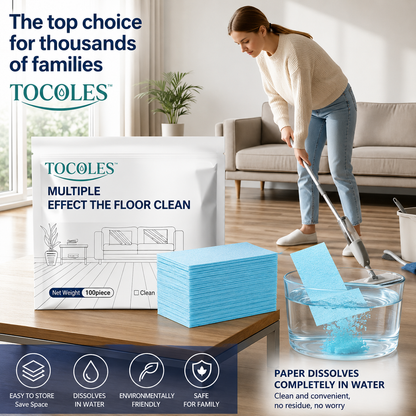 200 Piece Floor Cleaning Tablets Multi-Surface Cleaner for Hardwood Laminate Tile & RV Walls Antibacterial Deodorization Maintenance