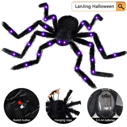 Halloween LED Spider Web Lights