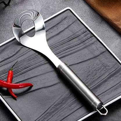 Stainless Steel Meatball Spoon – Tool for Squeezing Fish Balls and Shaping Meatballs; Round Pressing Mold