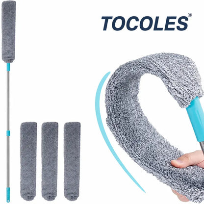 Flexible Microfiber Gap Duster with Extendable Handle