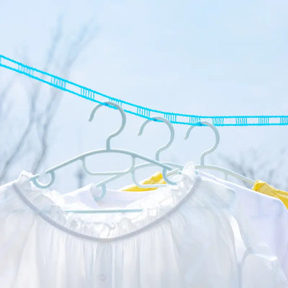 Non-Slip Clothesline Rope with Metal Hooks 5M – Windproof Outdoor Laundry Line