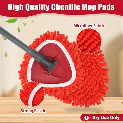 Tidy Monster Chenille Duster Replacement Heads for O-Cedar – 2025 Unique Design, Turns Mop into Long-Handle Duster, Dry Use Only (Bucket & Handle Not Included)
