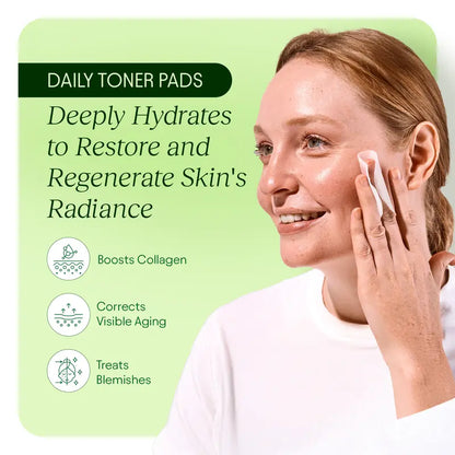 Jiyu Korean Skincare Gentle Hydrating Toner Pads - 100 ct