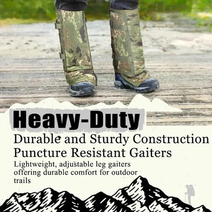Unisex Snake-Resistant Leg Gaiters - Adjustable Puncture-Proof Outdoor Protective Gear for Hiking & Hunting